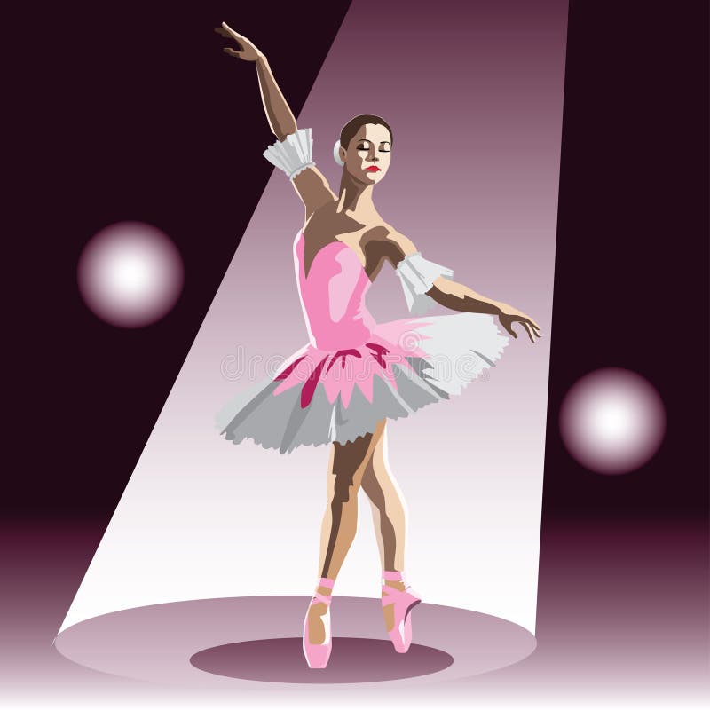 The ballerina vector illustration