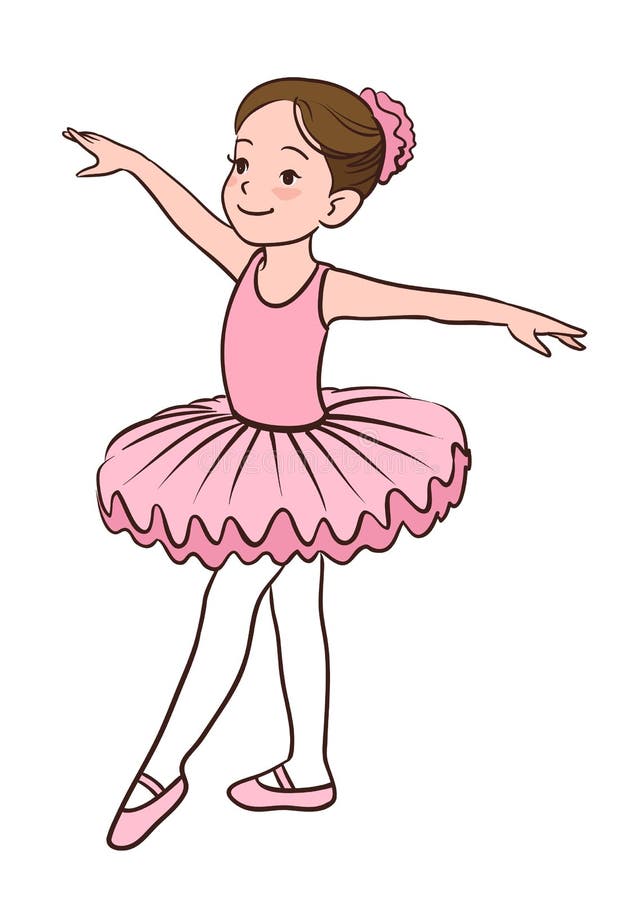 Ballerina Girl stock vector. Illustration of girl, dance - 77725285
