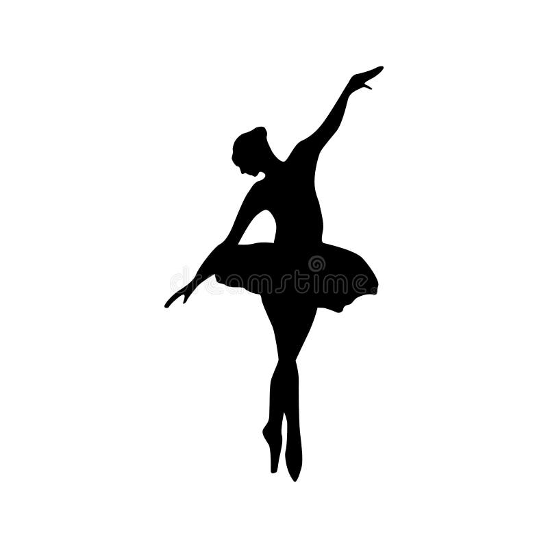 printable pink ballerina silhouette