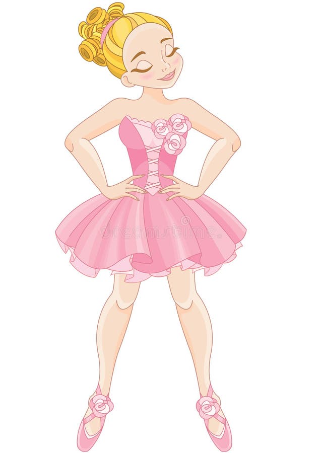Ballerina sveglia magica del artoon del ¡ di Ð bella illustrazione vettoriale Ballerina sveglia magica del artoon del ¡ di Ð bella illustrazione vettoriale