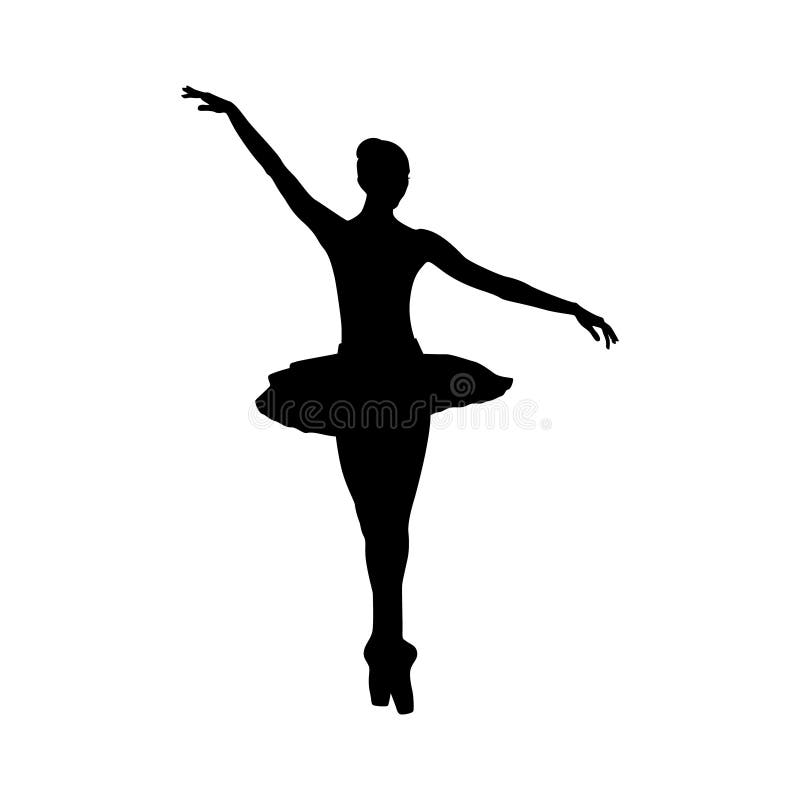Ballerina Silhouette Vector