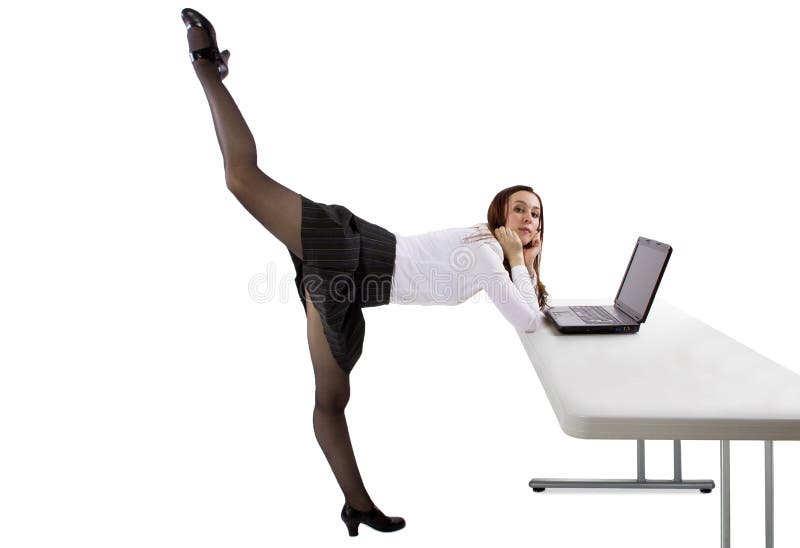 Ballerinaaffärskvinna royaltyfria foton Ballerinaaffärskvinna royaltyfria foton