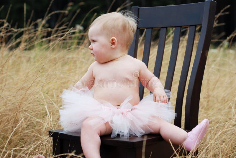 Ballet Baby in Chair - Horizontal