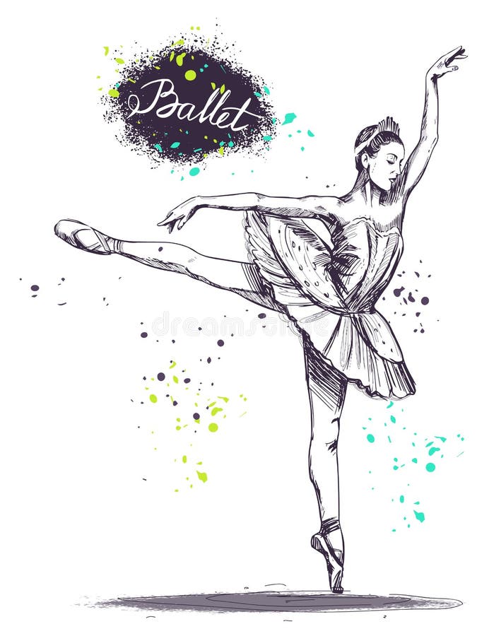 Ballet royalty free illustration