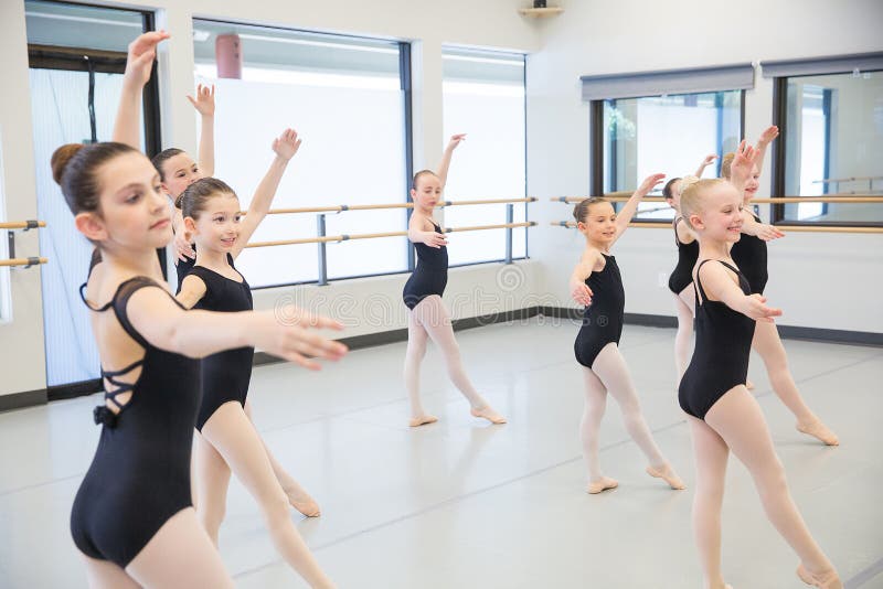 Ballet Class for children stock image. Image of girl 69040159