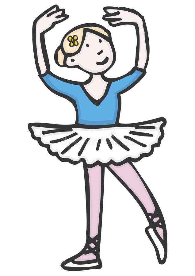 Ballet Dancer stock illustration. Illustration of cartoon - 354611