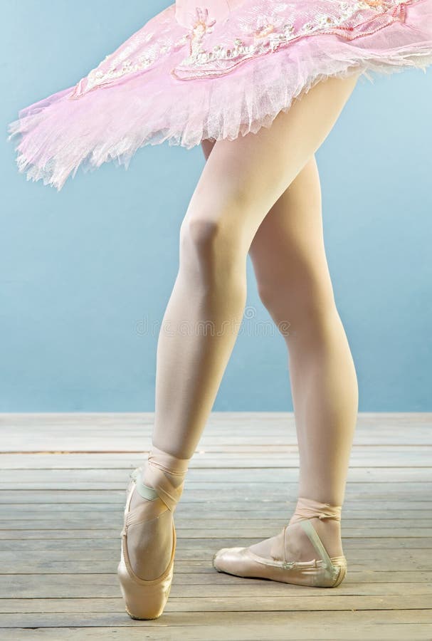 Ballet Dancer S Legs in Slippers Stock Photo Image of elegance