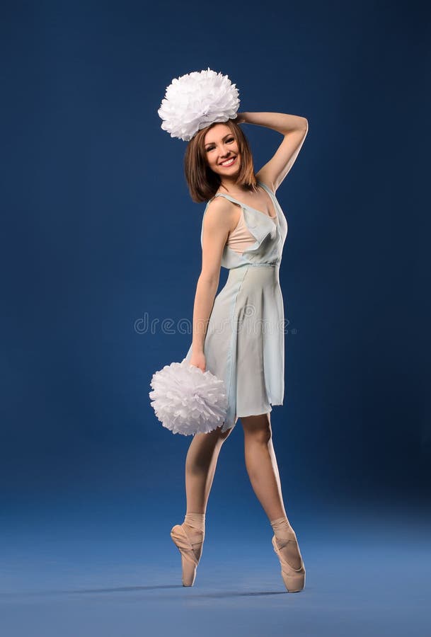 Cheerleader Shoes and High Heels with Cheer Bow Stock Image Image of
