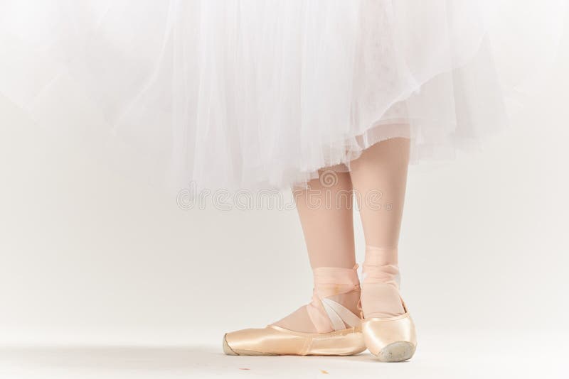 Ballet Schuhe, die Mode machen Tanz isoliert Hintergrund stockbild