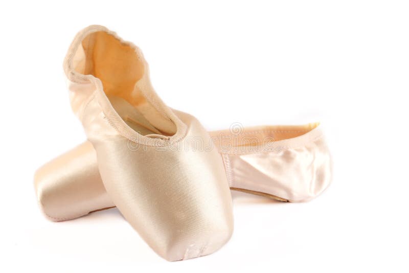 Ballet Shoes isolated on white