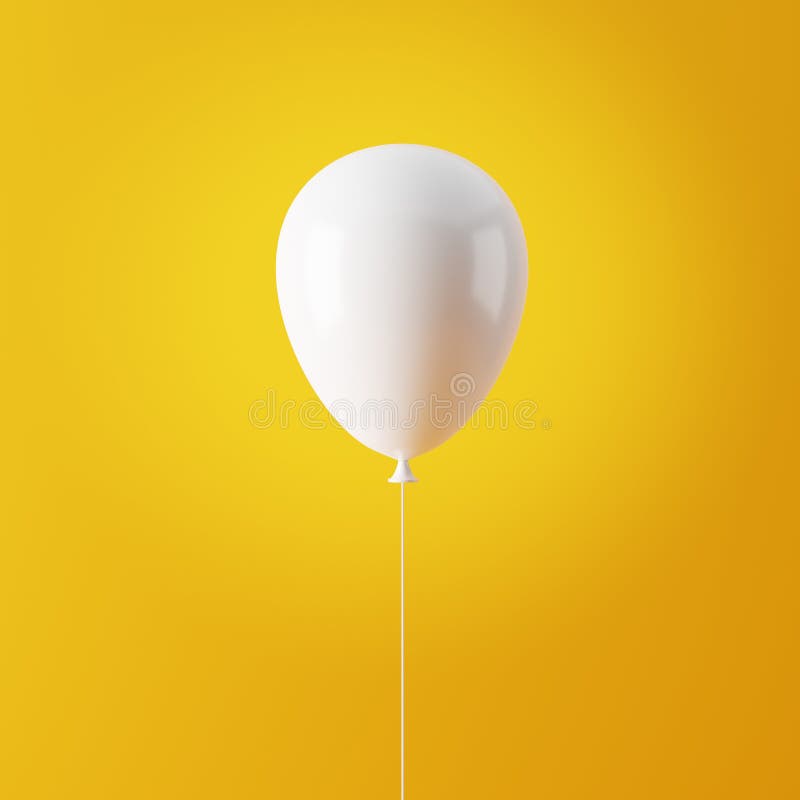 Ballon Volant Avec Une Corde Raide Ou Un Noeud Cintre Sur Fond