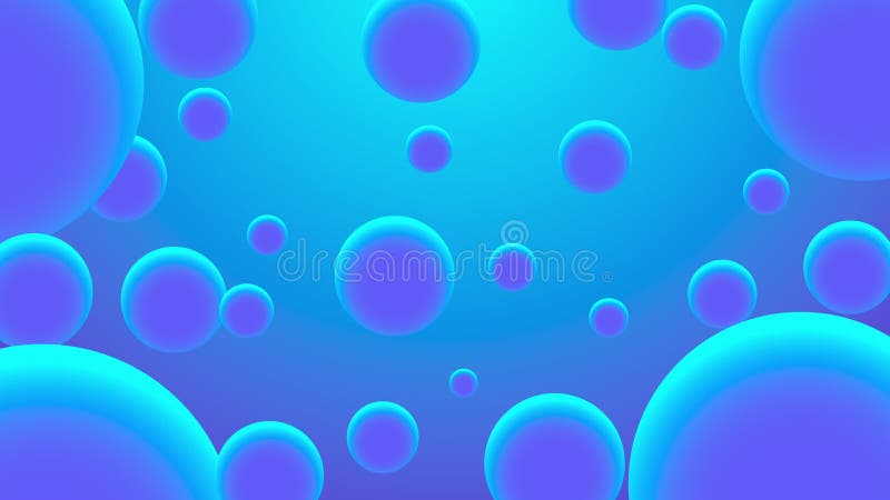 Ballons bleu foncé flottant en mouvement. fond transparent 4k. illustration stock