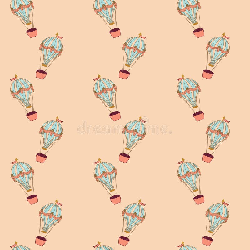 Ballons à air chauds minuscules illustration stock Ballons à air chauds minuscules illustration stock