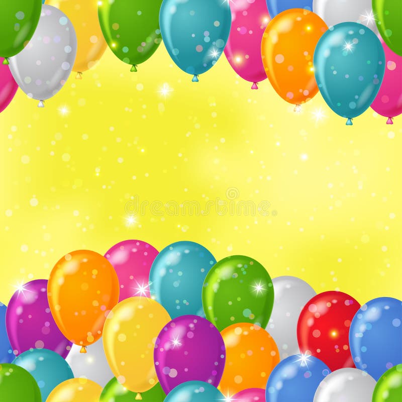 Balloon background seamless