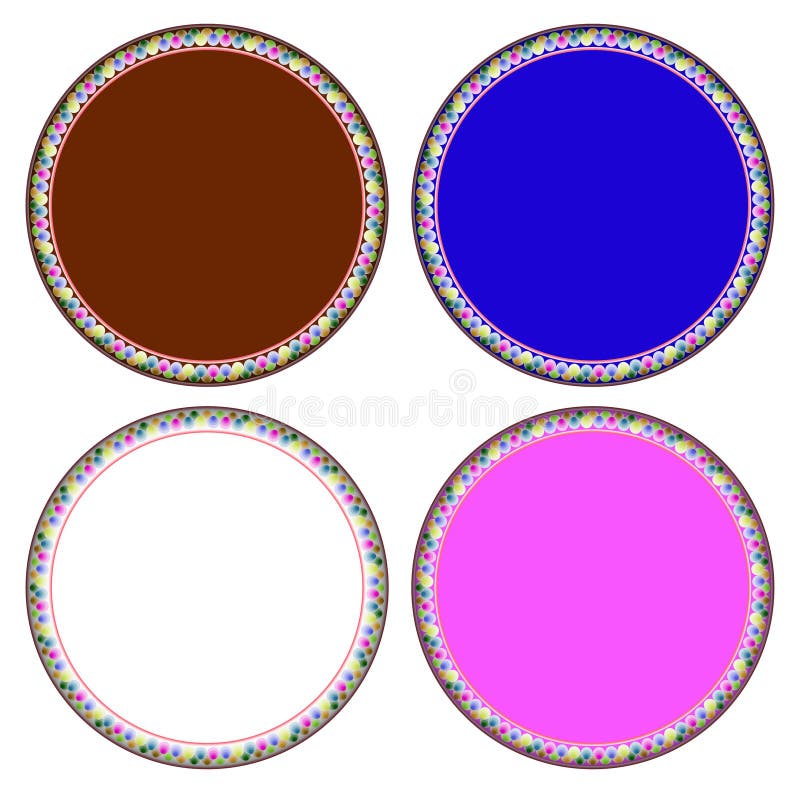 Download Balloon Colorful Circle Frame Stock Vector - Illustration ...