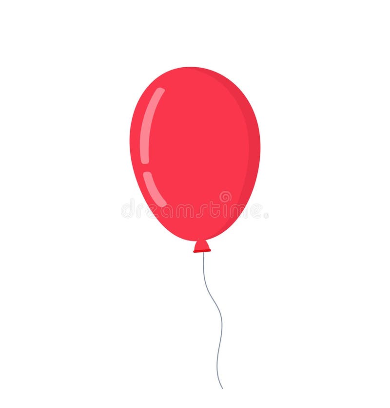 Balloon in cartoon style. Bunch of balloons for birthday and party. Flying  balloon with rope. Blue, red, yellow and green ball isolated on white  background. 13515034 Vector Art at Vecteezy