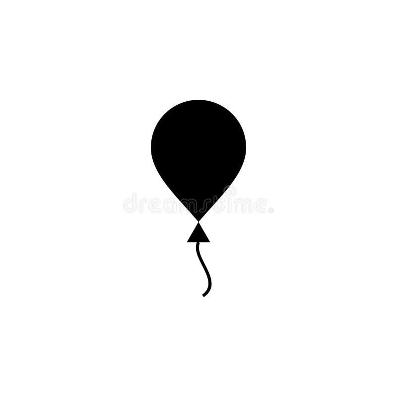 Balloon Icon . Party Balloon Icon Decoration Birthday Vector. Balloon