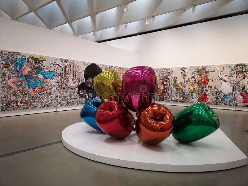 Balloon Installation at the Broad Museum in Los Angeles with Paintings ...