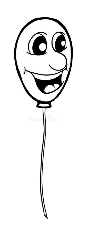 Balloon with smile stock vector. Illustration of draw - 62790688