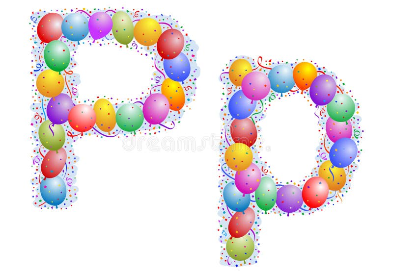 Balloons and Confetti Number 7 Stock Vector Illustration of seven