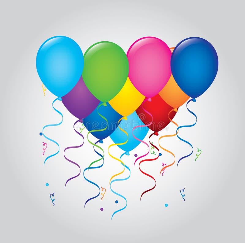 Balloons background stock vector. Illustration of party 31865619