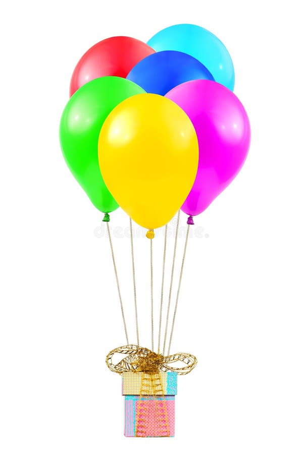 Balloons and gift