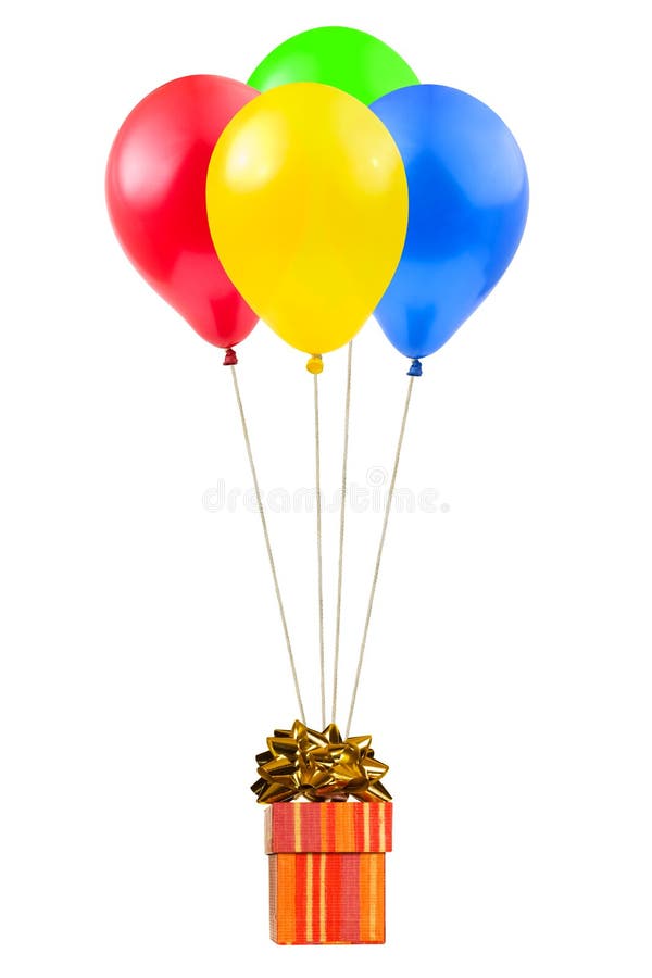 Balloons and gift