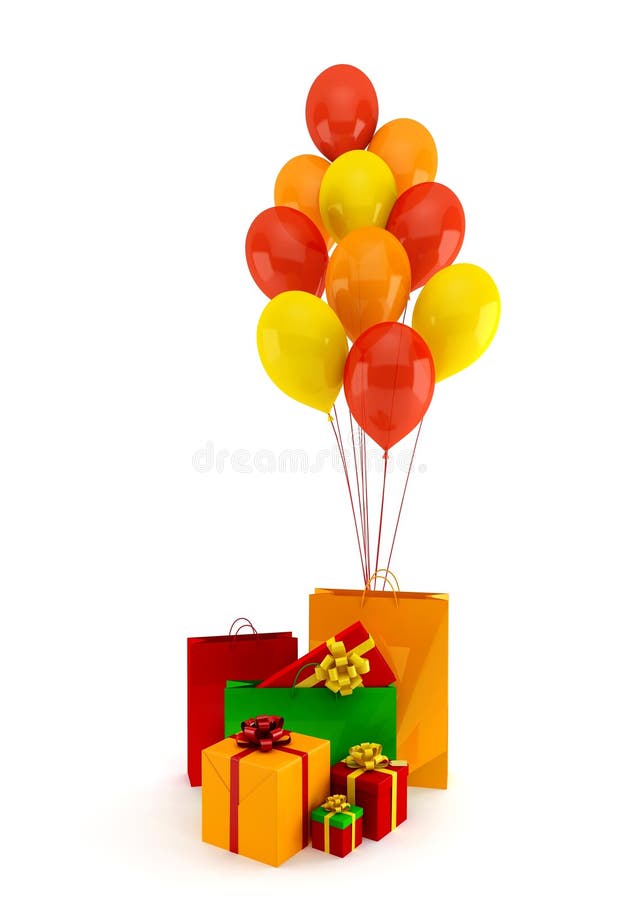 Balloons and gifts