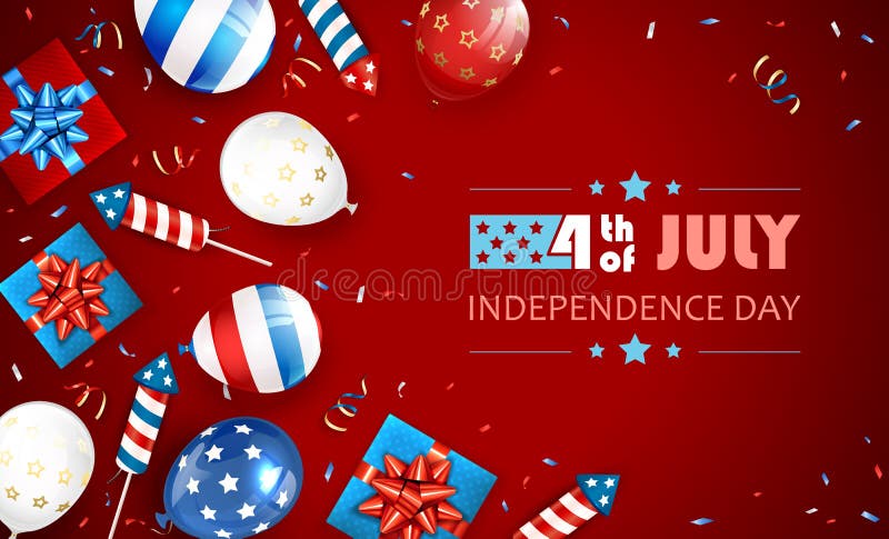 Red PNG File Independence Day Design EPS White and Boom Rocket