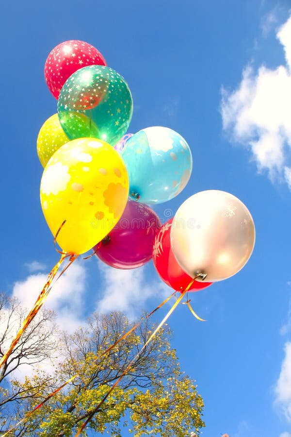 Balloons in the sky