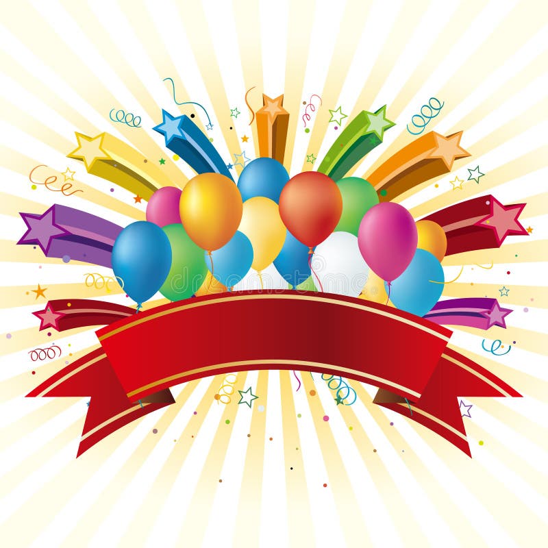 Balloons and celebration stock vector. Illustration of birthday 15471799