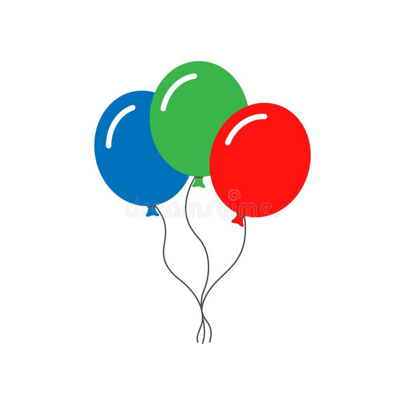 Balloons colored signs set royalty free illustration Balloons colored signs set royalty free illustration