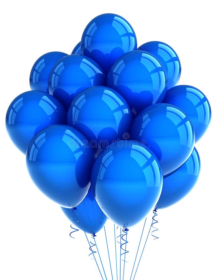 ballooons błękit przyjęcie ilustracji ballooons błękit przyjęcie ilustracji