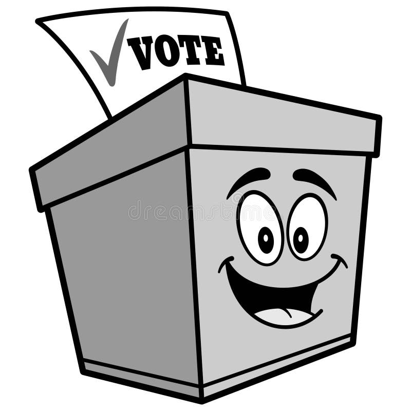 Ballot Box Cartoon Illustration Stock Vector - Illustration of ...