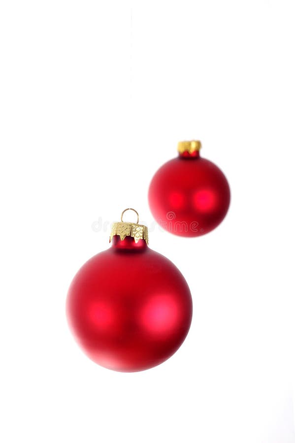 Orange Christmas Tree Balls Orange Weihnachtskugeln Stock Photo