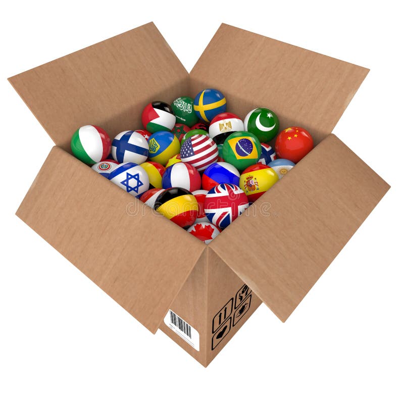 Balls As National Flags of the World Countries Stock Illustration