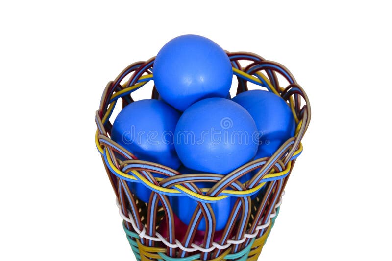 Balls for Sports, Physical Education Classes, in the Basket Stock Photo