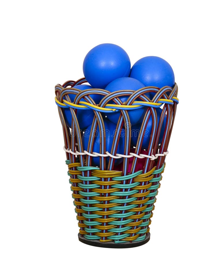 Balls For Sports, Physical Education Classes, In The Basket Stock Photo