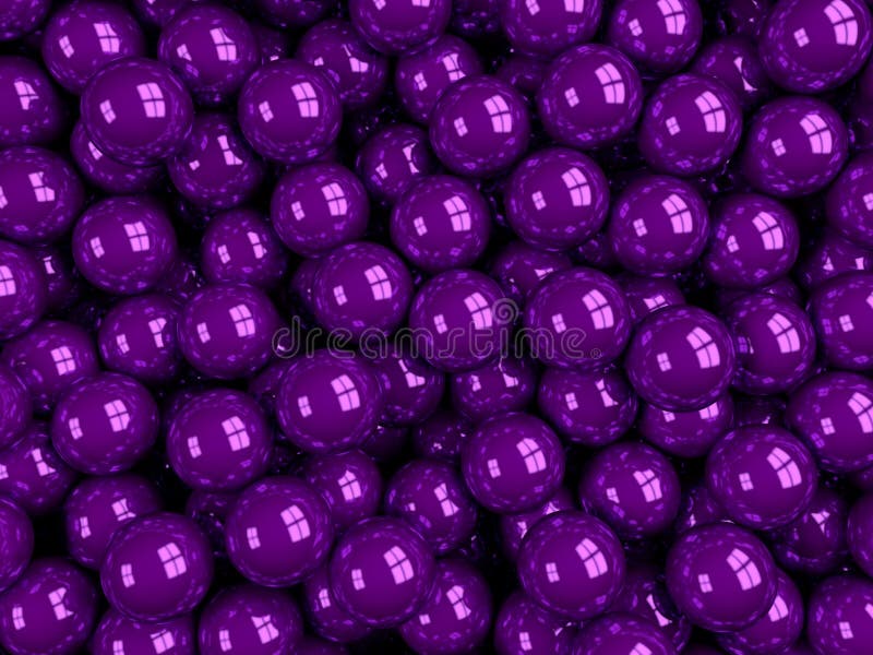 Balls purple glossy stock illustration. Illustration of background