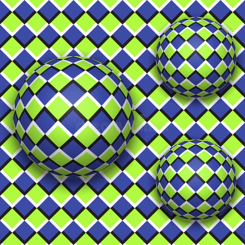 Balls Roll Down. Abstract Vector Seamless Pattern Stock Vector