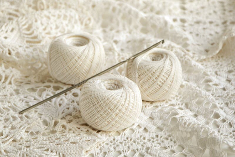 Balls of White and Blue Yarn in a Basket with Knitting Needles Stock Image  - Image of cotton, balls: 206473341