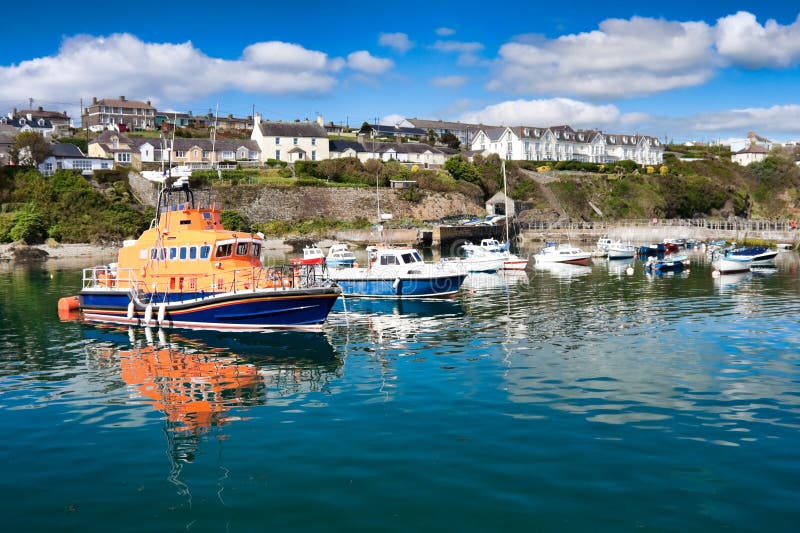 Ballycotton harbor stock images