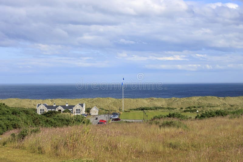 Donald Trump`s International Golf Links. Balmedie, Aberdeenshire, Scotland royalty free stock images Donald Trump`s International Golf Links. Balmedie, Aberdeenshire, Scotland royalty free stock images