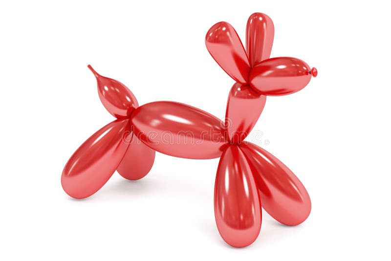 Balon cățeluș jucărie stock illustration