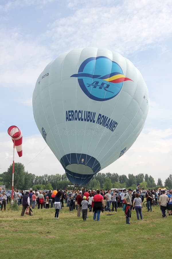 Balon przy aviatic przedstawieniem fotografia stock Balon przy aviatic przedstawieniem fotografia stock