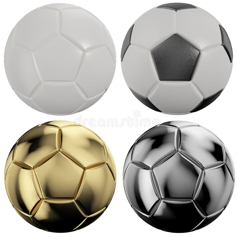 Fútboles De Los Balones De Fútbol 3D - Fondo Stock de ilustración -  Ilustración de concepto, bola: 97832554