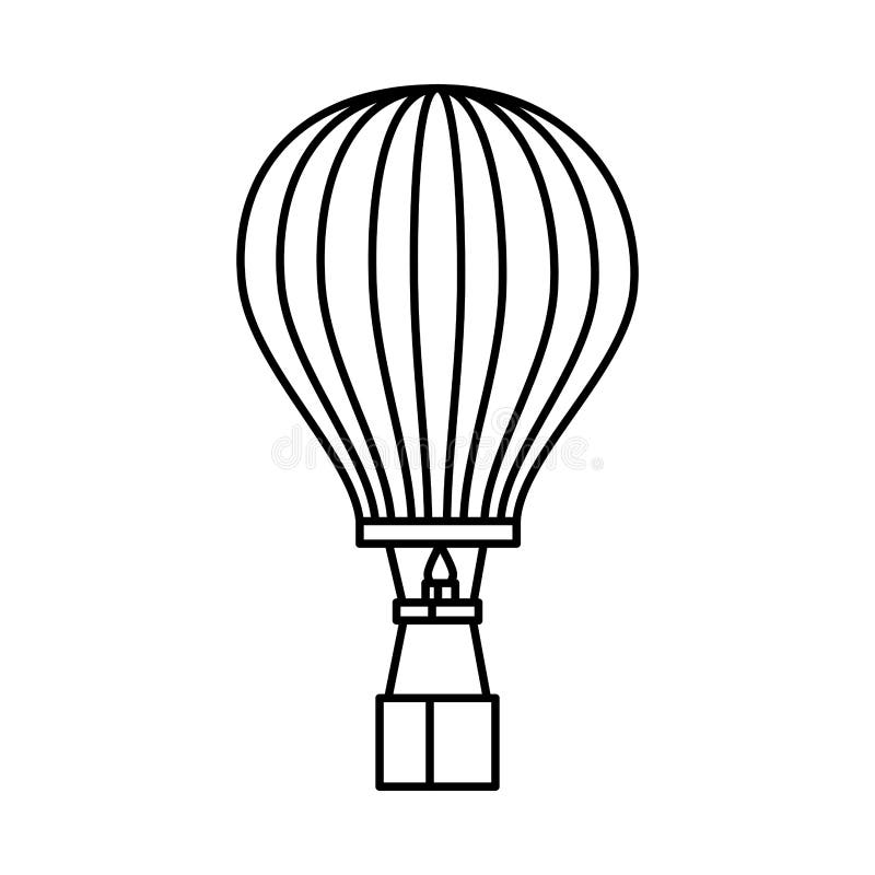 Balonowy lotniczy gorący latanie royalty ilustracja Balonowy lotniczy gorący latanie royalty ilustracja