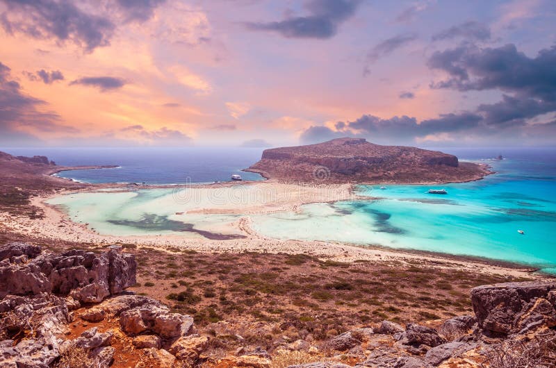 Balos plaża, Grecja wyspa fotografia royalty free Balos plaża, Grecja wyspa fotografia royalty free