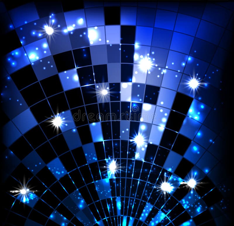 Vector background with disco ball. Vector background with disco ball