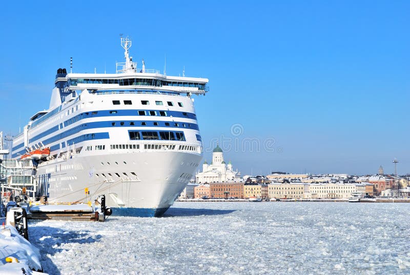 Passenger ferry at the terminal in Helsinki, Finland. Passenger ferry at the terminal in Helsinki, Finland